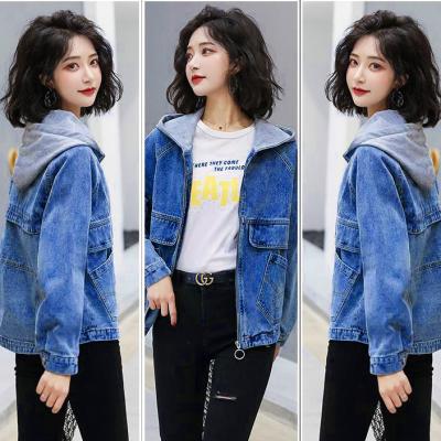 ÁO KHOÁC JEAN PHỐI NÓN XÁM - NK413